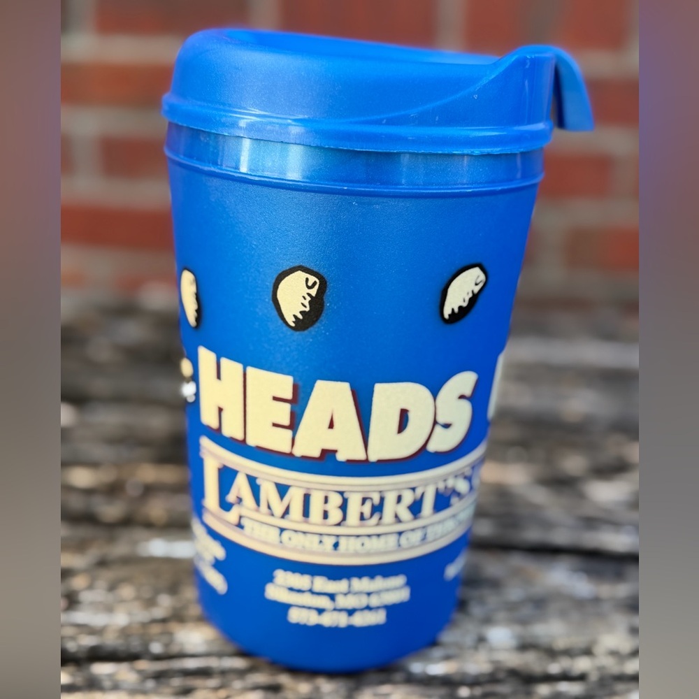 ThermoServ Lambert's Cafe "Heads Up" Home of Throwed Rolls Insulated Travel Mug
